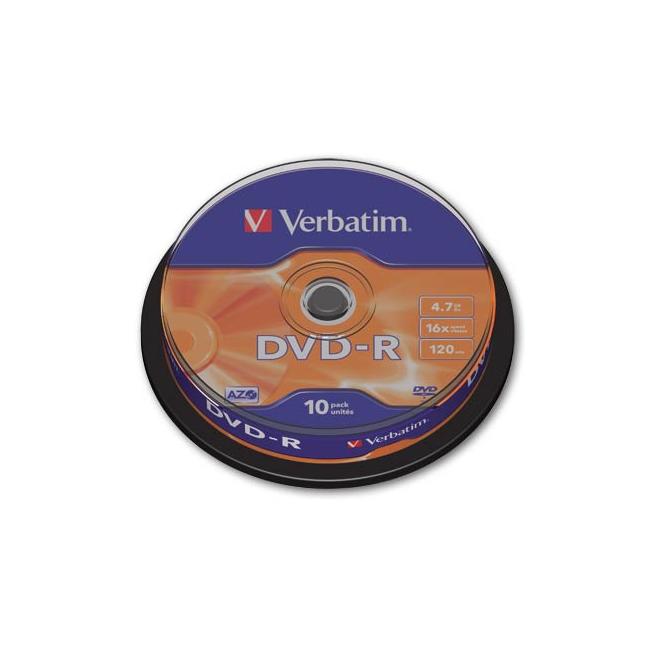 Verbatim DVD-R 16x torta10