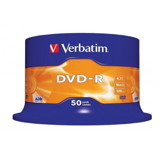Verbatim DVD-R 16x 4,7GB torta 50 ks