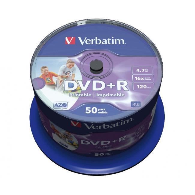 Verbatim DVD+R 16x 4,7GB torta 50 ks