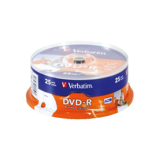 [VE710572] Verbatim DVD-R torta pre tlač25