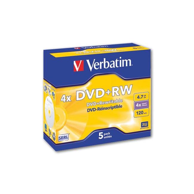 [VE832289] Verbatim DVD+RW 4x klasický obal
