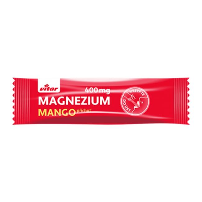 [VI400620] Vitar MAGNESIUM 400 mg + vitamíny B6 a C s príchuťou manga, (20 vrecúšok)