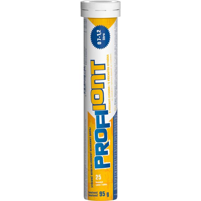 Profi Iont effervescent tablets, lemon, 25 tablets