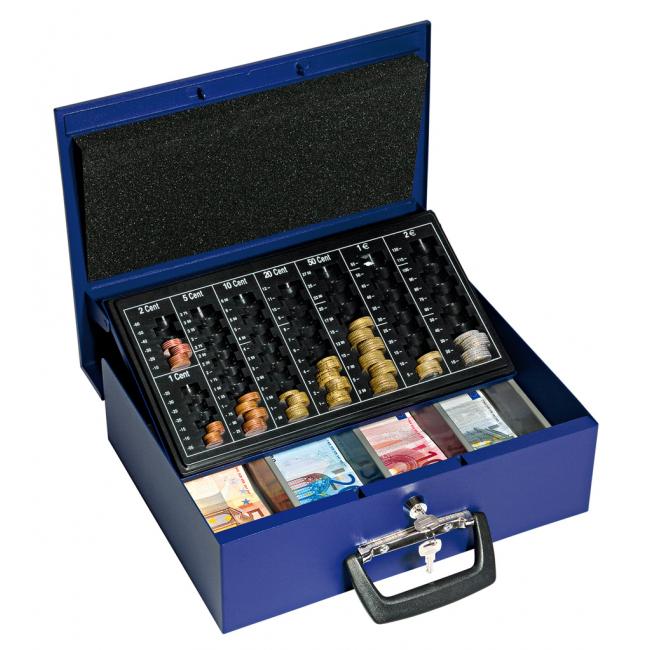 Euro pokladnica WEDO Universa 357x103x275mm modrá