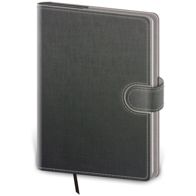 Weekly flip diary A5 14.3x20.5cm - gray/grey 2026