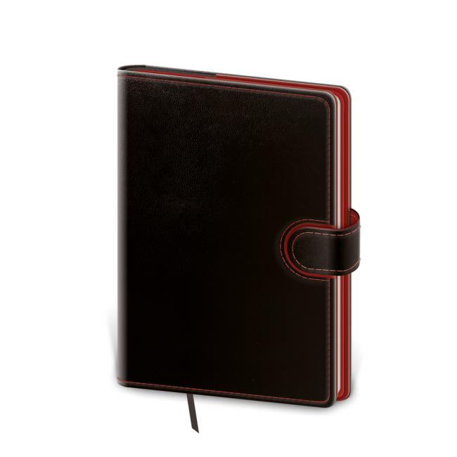 Diary Flip daily B6 12x16.5cm - black/red 2026