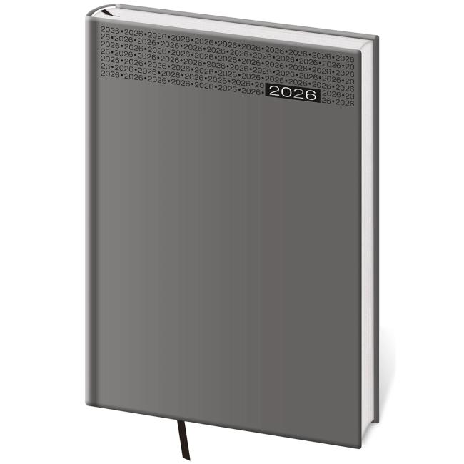 Gommato weekly diary B5 17x24 cm gray 2026