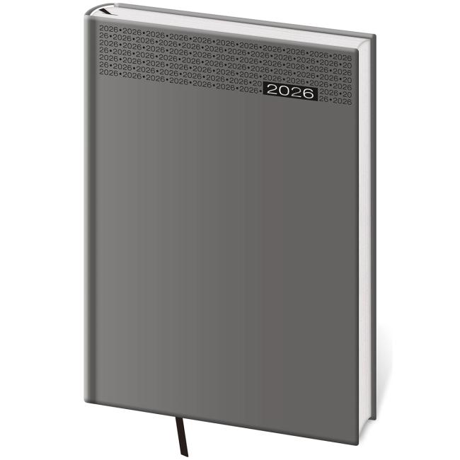 [DG422-3] Gommato daily diary A5 14.3x20.5 cm gray 2026