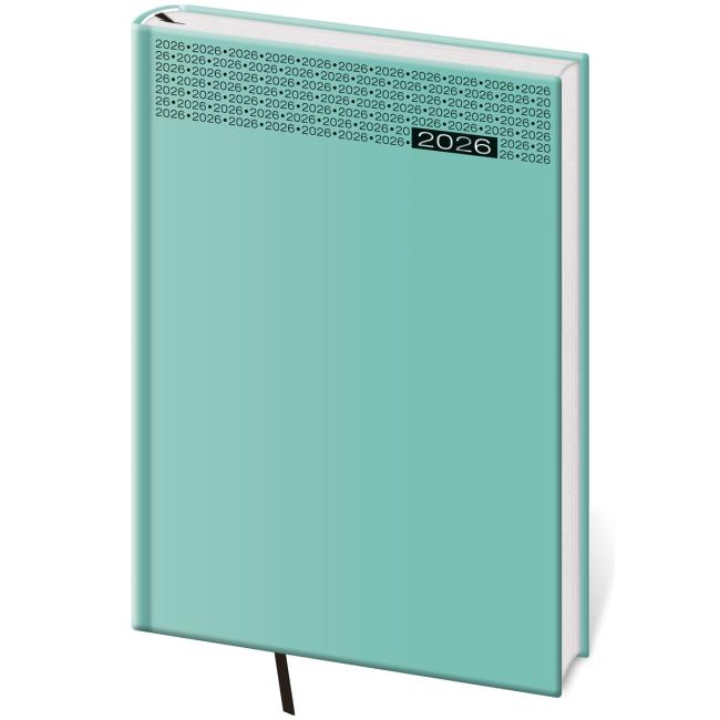 Gommato daily diary A5 14.3x20.5 cm turquoise 2026