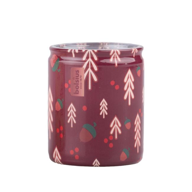 [XM042641] Bolsius sklo 68x80 mm Stromčeky, vonná sviečka