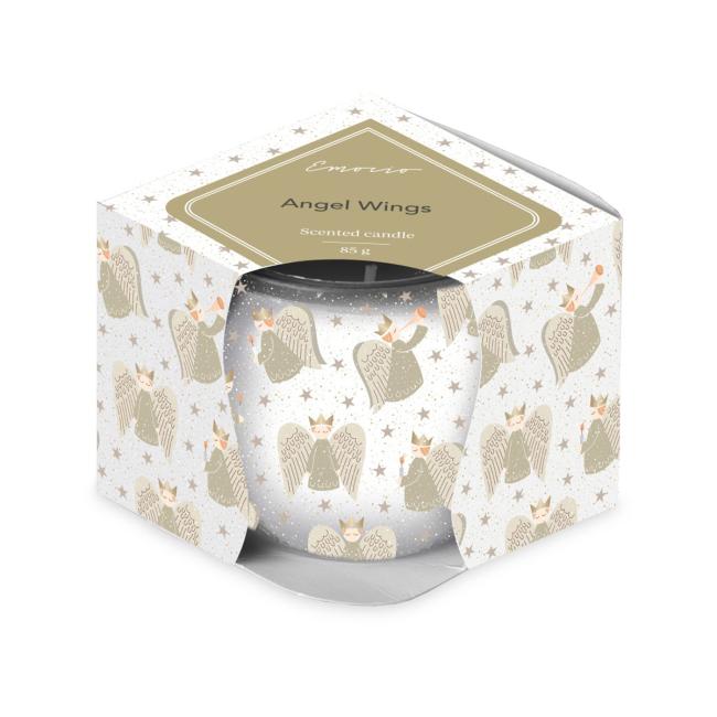 Emocio Sklenený dekor 70x62 mm Golden Angels, vonná sviečka