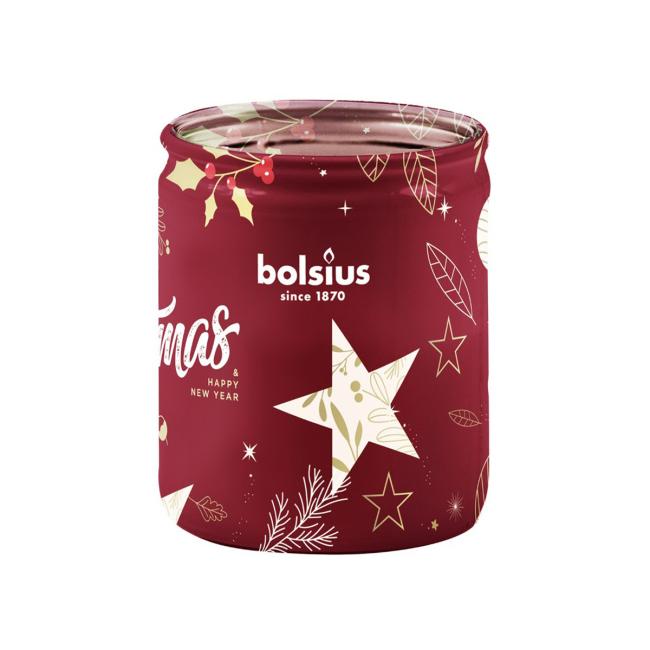 Bolsius Glass 68x80mm Stars, scented candle