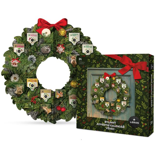 [XM123857] LEROS herbal advent calendar wreath (24 bags)