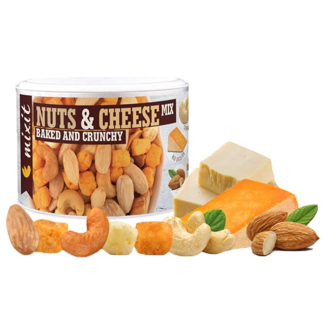 [XM200055] Mixit Mix of roasted nuts and crunchy cheeses 120 g