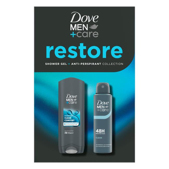 Dove Clean Comfort (Restore) men's gift set 2 pcs