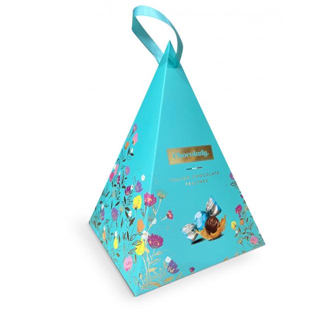 Čokoládová pyramída modrá 130g