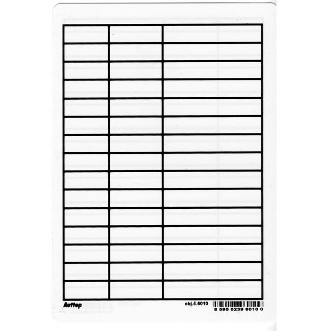 Plastic writing pad lined A5 for a notebook