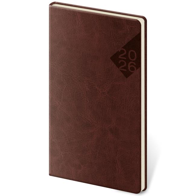 Diár Nebraska Weekly Pocket English Red 2026