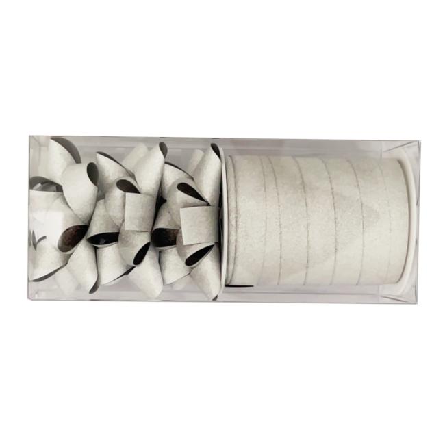 [XX060400] Small Christmas gift wrapping set silver