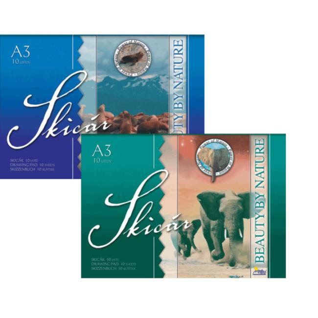 [XX258660] Skicár A3 10 listov 200 g mix motívov