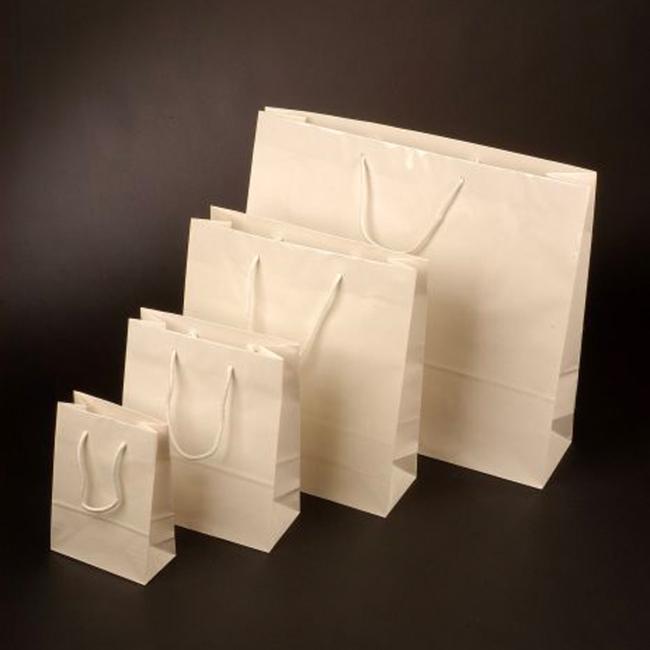 [XX321465] Paper bag Model 2 white 42x13x17cm