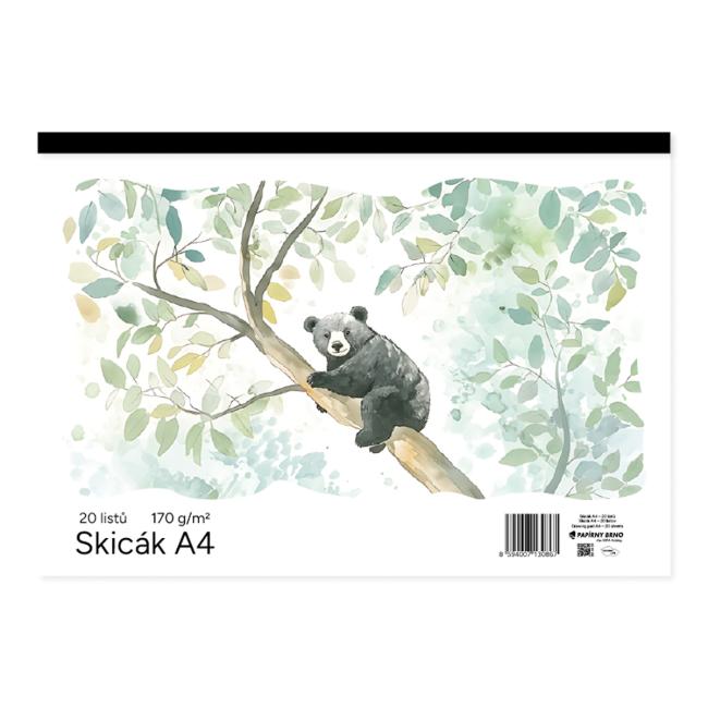 [XX541822] Skicár A4 20 listov biely