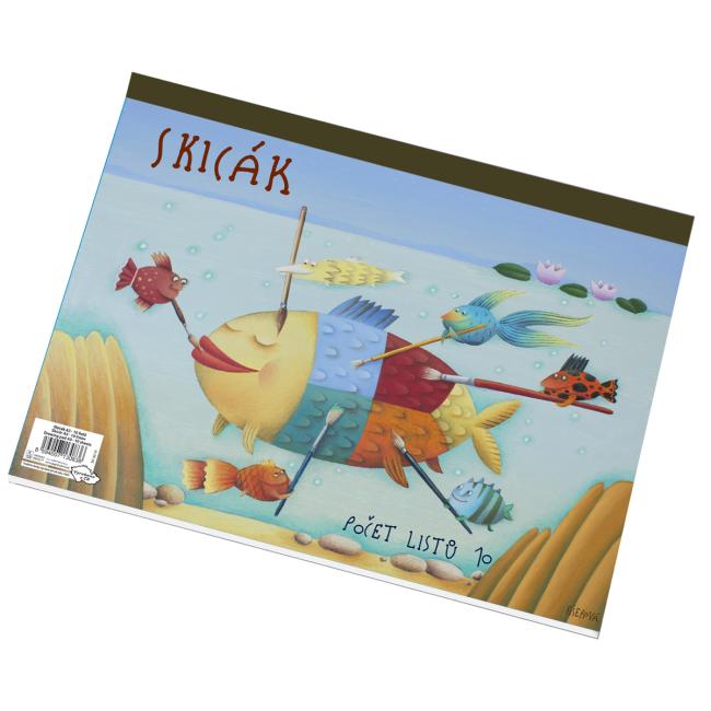 Skicár A3 10 listov biely