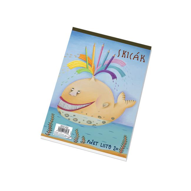 [XX541825] Sketchbook A5 20 sheets white