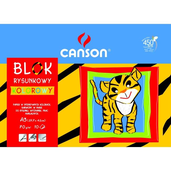 Colored paper A3, mix of 10 colors, 80g 'School'