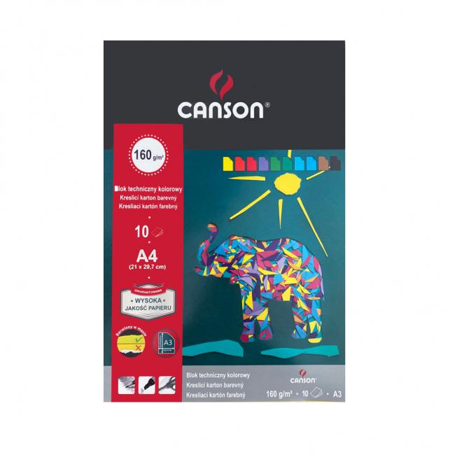 [XX666173] Výkresy - blok A4, mix 10 farieb, 160g, 'Sport'