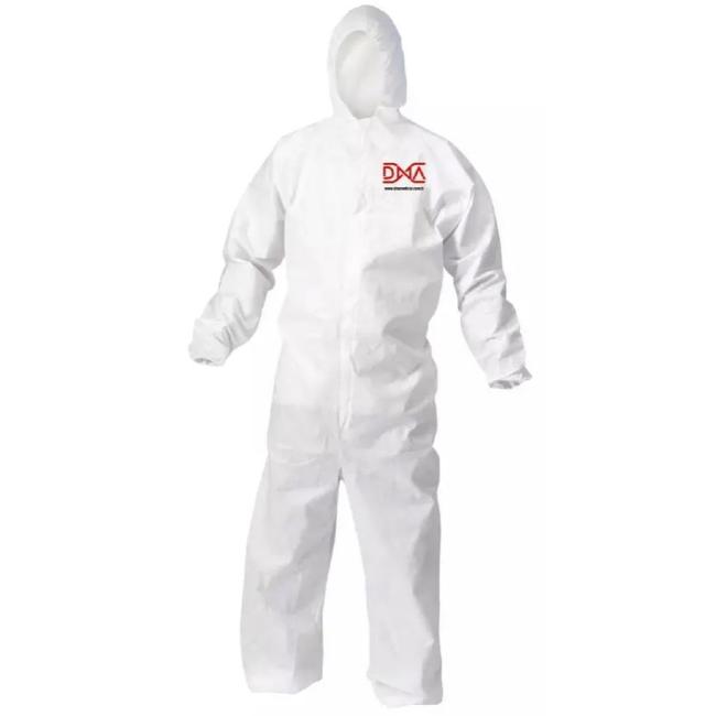 [XX682121] Protective coverall DNA with hood white Type 5-6 size. XL