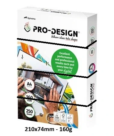 Copy paper Pro-design 210x74mm, 160g