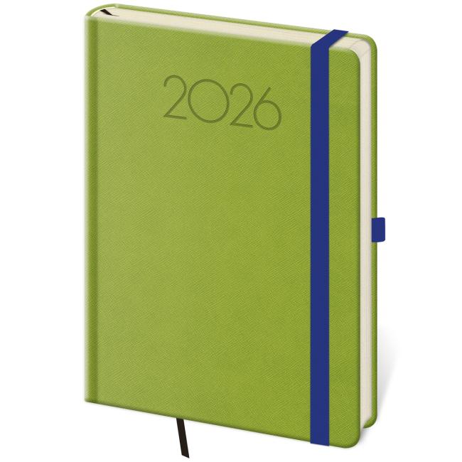 [DNP423-7] Diary New Praga weekly A5 14.3x20.5cm green 2026