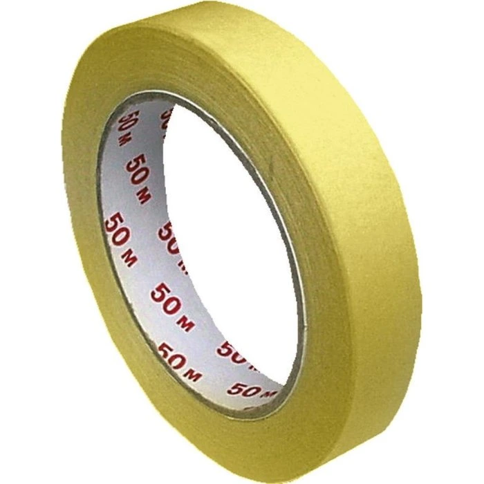 Camouflage crepe tape 25mm x 50m yellow (Contracted)