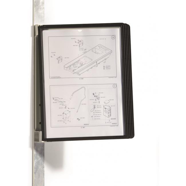 VARIO magnetic wall holder with 5 panels black (Contracted)
