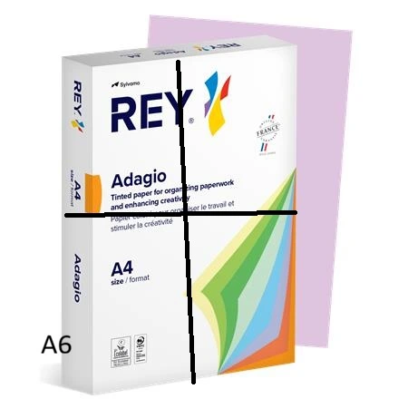 [PA991220] Kopírovací papier farebný Adagio fialový A6, 80g