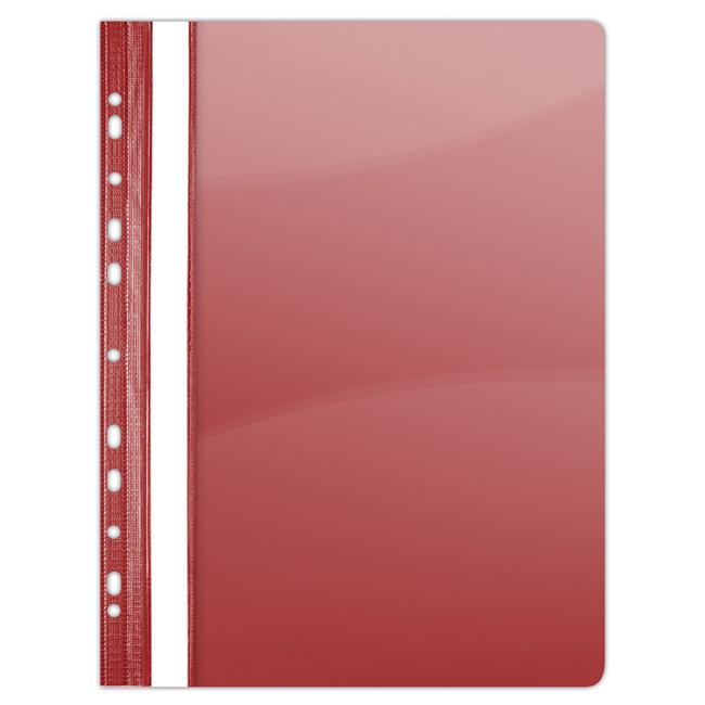 PVC quick binder with perforation DONAU glossy red