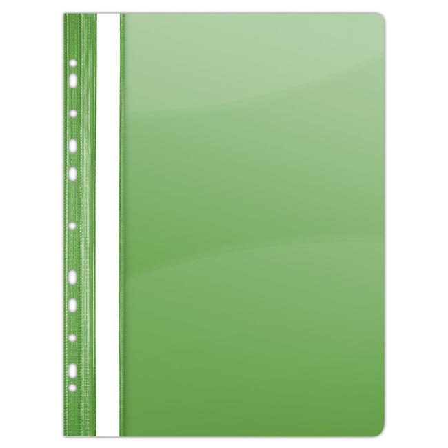 PVC quick binder with perforation DONAU glossy green