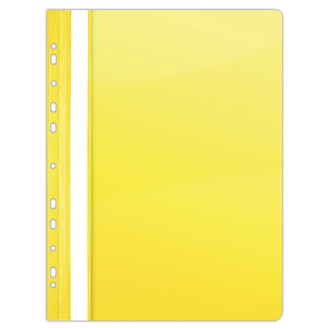 Quick binder PVC with DANAU euro punch, glossy yellow