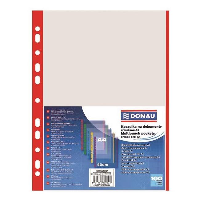 Eurocover DONAU A4 40mic s červeným okrajom