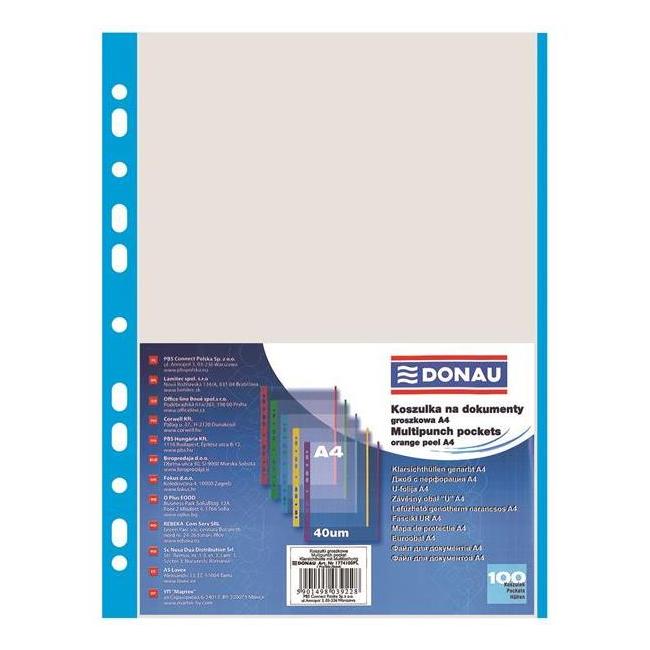 [DO177410] Eurocover DONAU A4 40mic with blue border