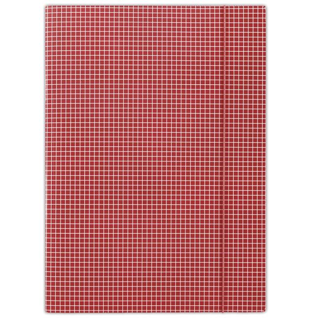 [DO206904] Kartónový obal s gumičkou DONAU červené káro