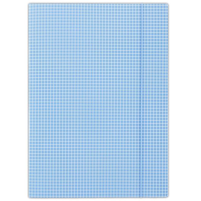 [DO206910] Cardboard packaging with rubber band DONAU blue check