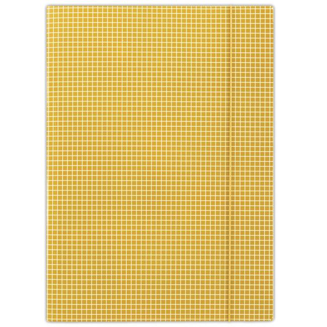 Kartónový obal s gumičkou DONAU orange check