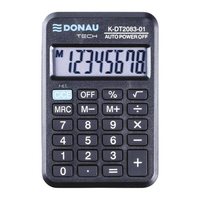 Calculator Donau Tech K-DT2083-01 pocket black