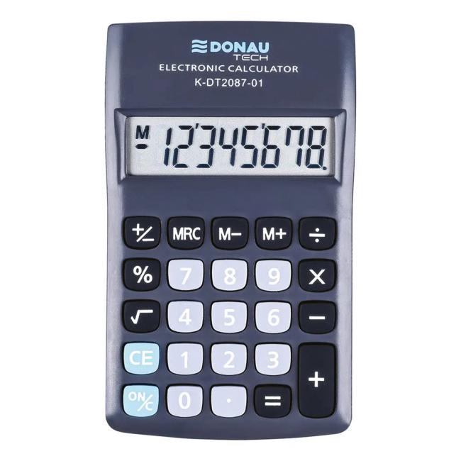 Calculator DONAU TECH K-DT2087-01 pocket black