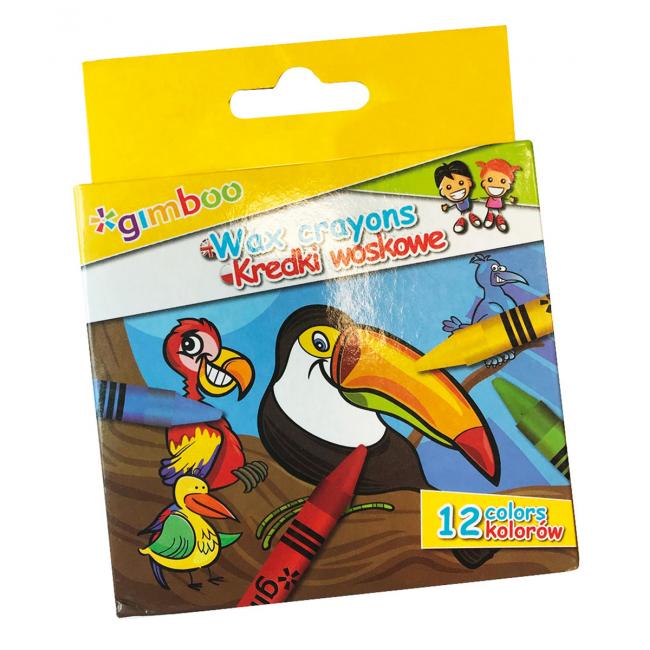Gimbo 12-color wax crayons