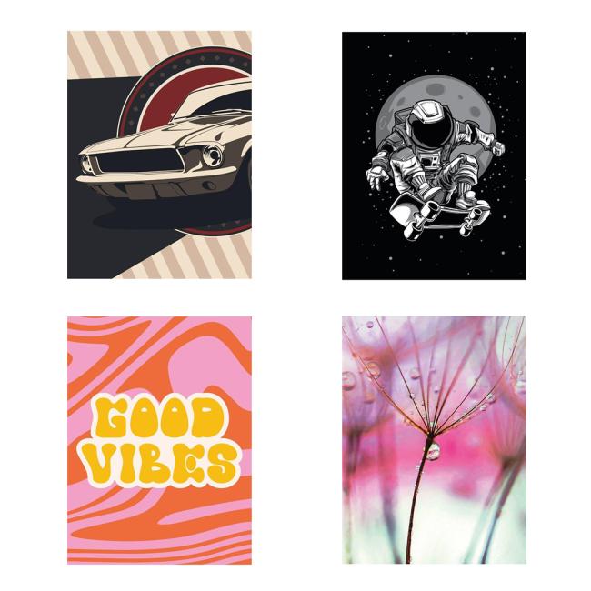 Notebook 564, A5, lined, 70 g, mix of motifs