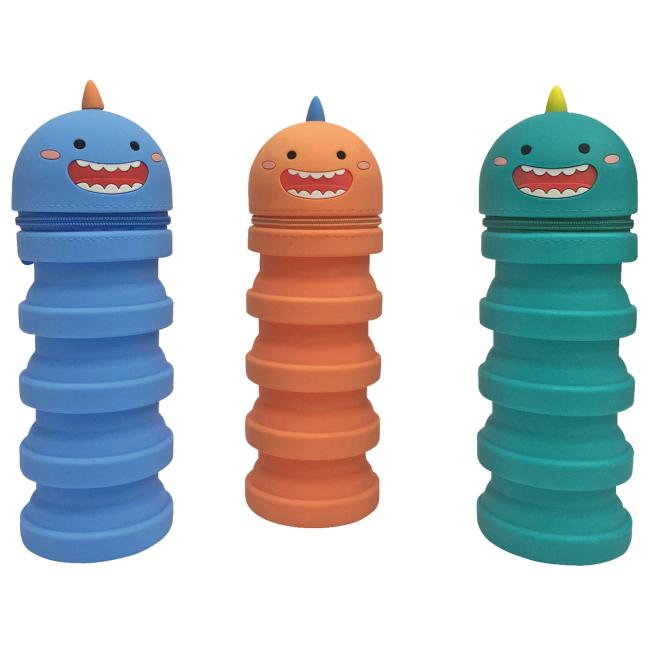 Púzdro na pero DONAU Pop-Up Monster silikónové 12,7-19,7 mm mix farieb