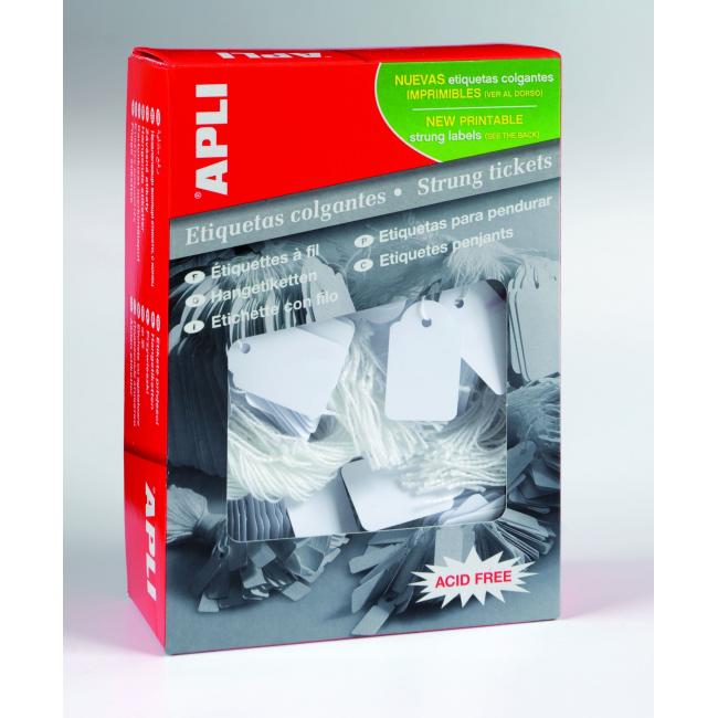 Identification label with black 22x35mm APLI 500 pcs